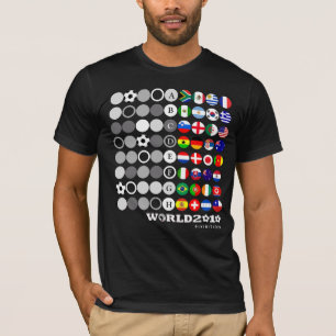 Weltmeisterschaft 2010 Black T - Shirt Circle Grou