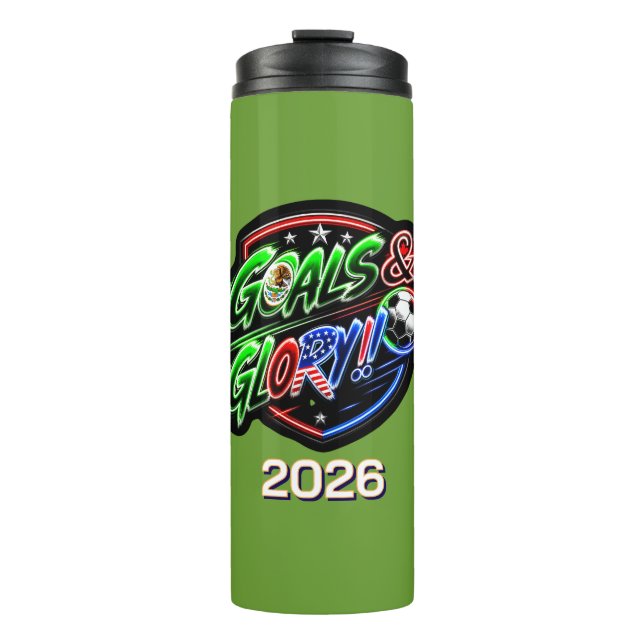 Weltmeisterschaft 2026 Feiern Thermosbecher (Vorderseite)