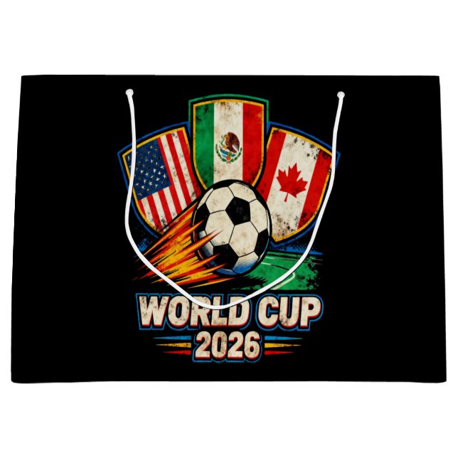 Weltmeisterschaft 2026 große geschenktüte (Vorderseite)