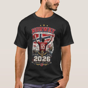 Weltmeisterschaft 2026 Norwegen Die Wikinger Vinta T-Shirt
