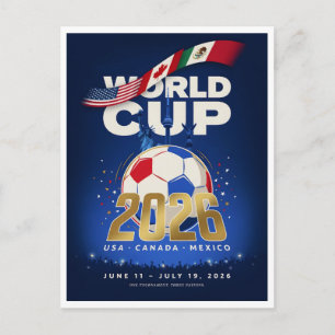 Weltmeisterschaft 2026 postkarte