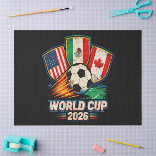 Weltmeisterschaft 2026 seidenpapier (Basteln)