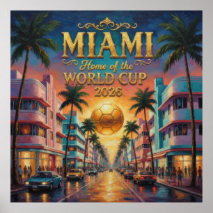 Weltmeisterschaft 2026 Sunset Boulevard Fußball Mi Poster