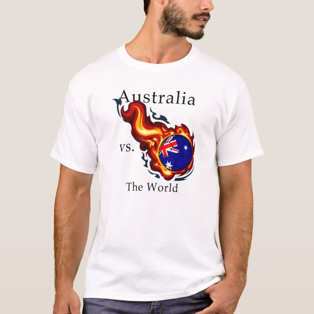 Weltmeisterschaft - Australien gegen die Welt T-Shirt (Vorderseite)