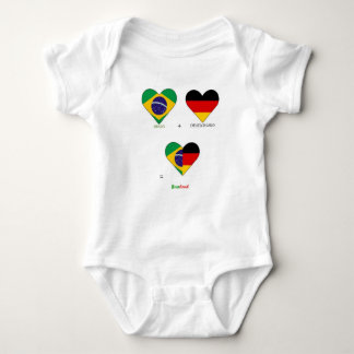 Weltmeisterschaft, Brasilien, Deutschland Baby Strampler