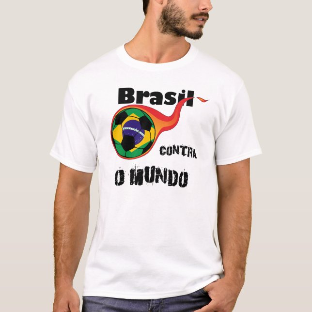 Weltmeisterschaft - Brasilien gegen die Welt T-Shirt (Vorderseite)