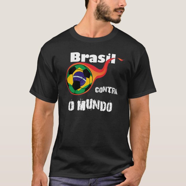 Weltmeisterschaft - Brasilien gegen die Welt T-Shirt (Vorderseite)
