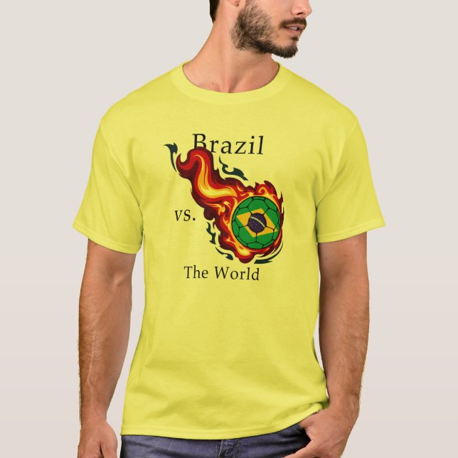 Weltmeisterschaft - Brasilien gegen die Welt T-Shirt (Vorderseite)