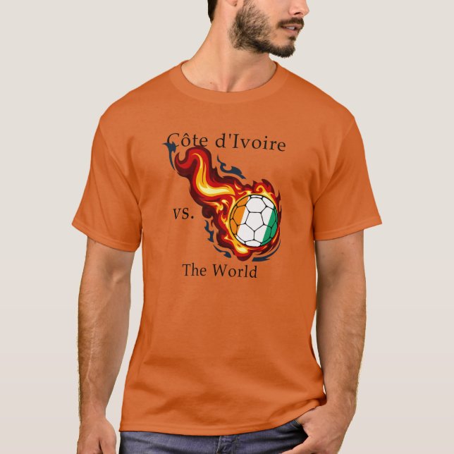 Weltmeisterschaft - Côte d'Ivoire gegen die Welt T-Shirt (Vorderseite)