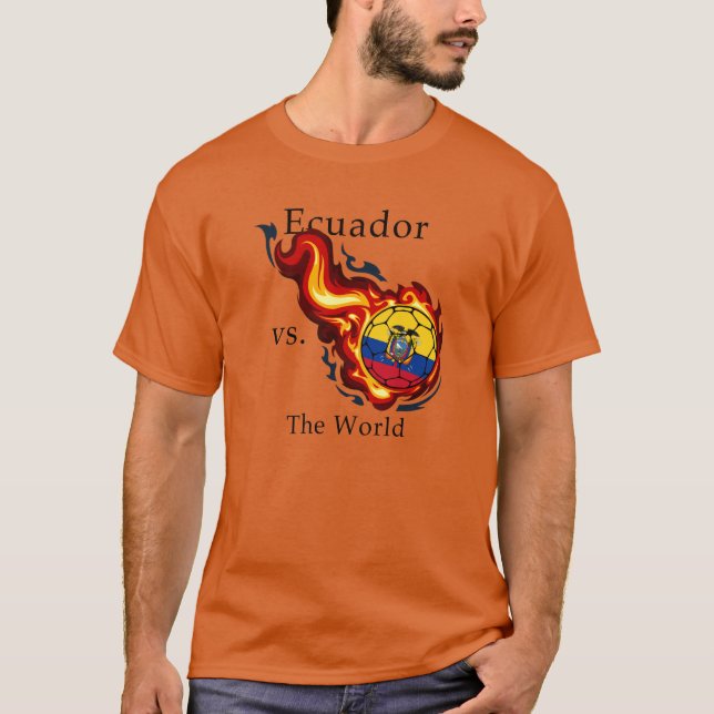 Weltmeisterschaft - Ecuador gegen die Welt T-Shirt (Vorderseite)