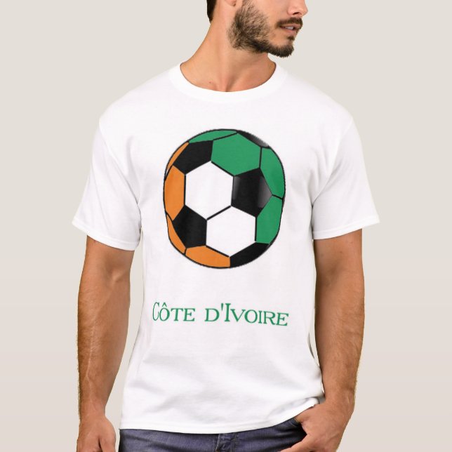 Weltmeisterschaft-Fußball-T - Shirt Cote D Ivoire (Vorderseite)