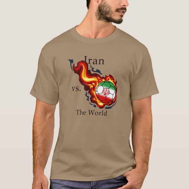 Weltmeisterschaft - Iran gegen die Welt T-Shirt (Vorderseite)
