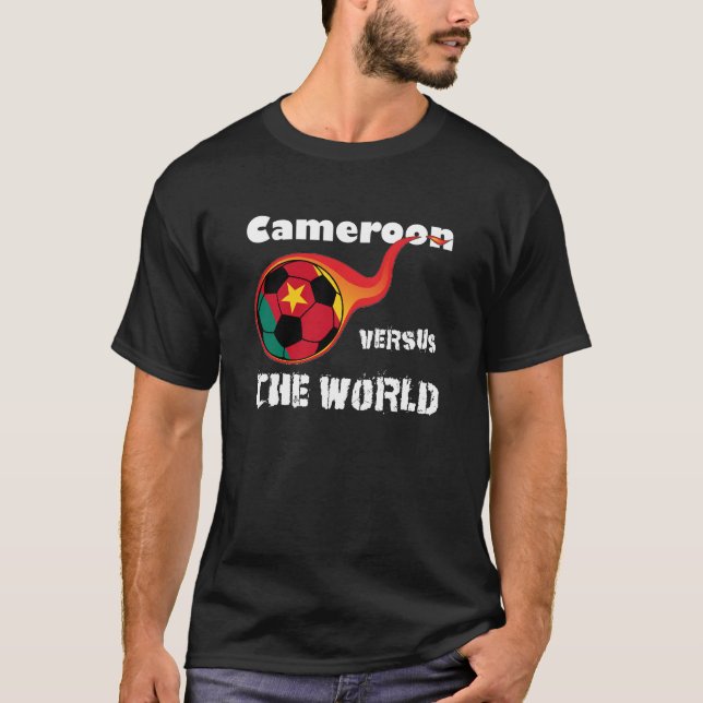 Weltmeisterschaft - Kamerun gegen die Welt T-Shirt (Vorderseite)