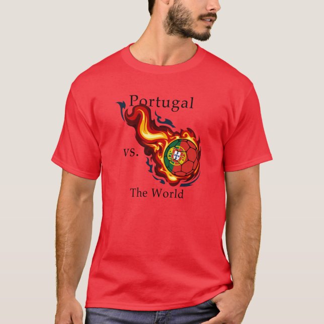 Weltmeisterschaft - Portugal gegen die Welt T-Shirt (Vorderseite)