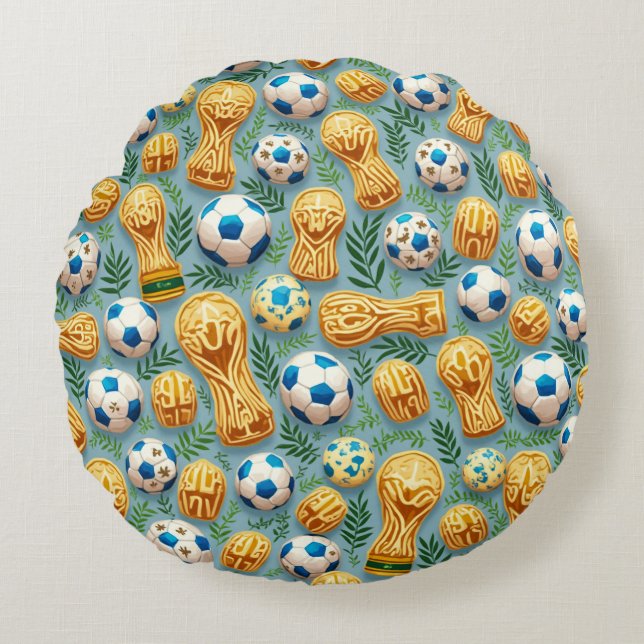 Weltmeisterschaft Rundes Kissen (Vorderseite)