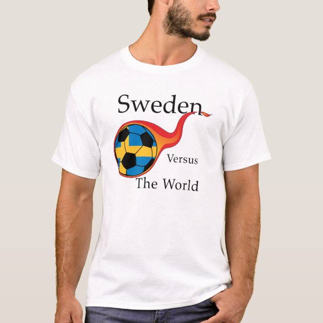 Weltmeisterschaft - Schweden gegen die Welt T-Shirt (Vorderseite)
