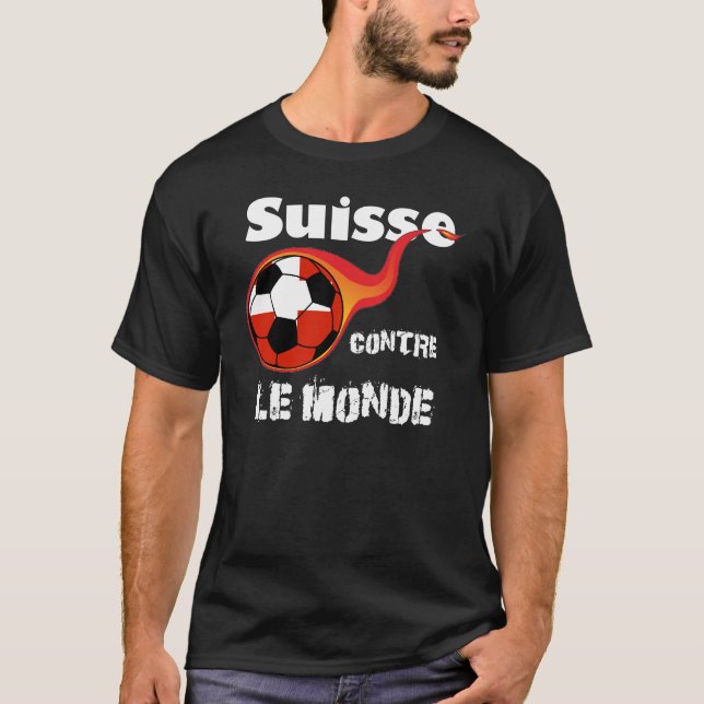 Weltmeisterschaft - Schweiz gegen Welt T-Shirt (Vorderseite)