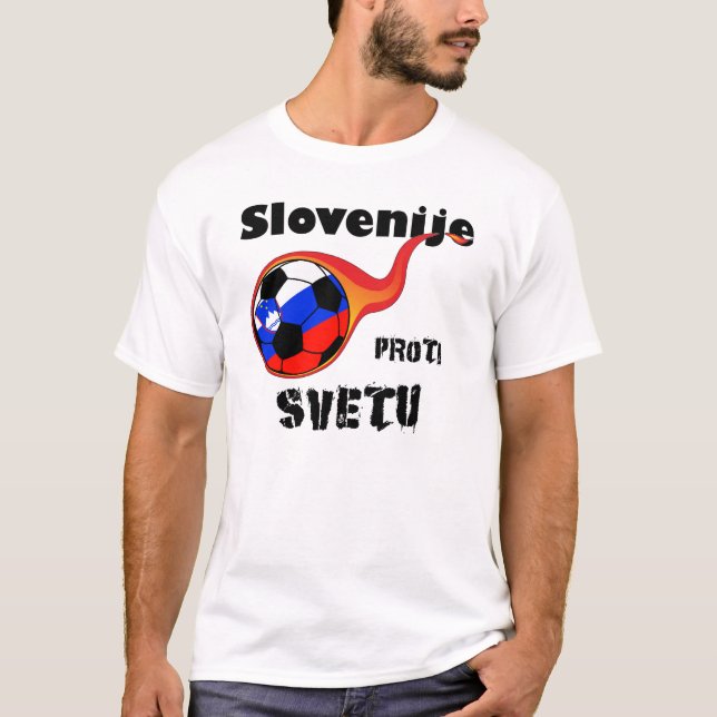Weltmeisterschaft - Slowenien gegen die Welt T-Shirt (Vorderseite)