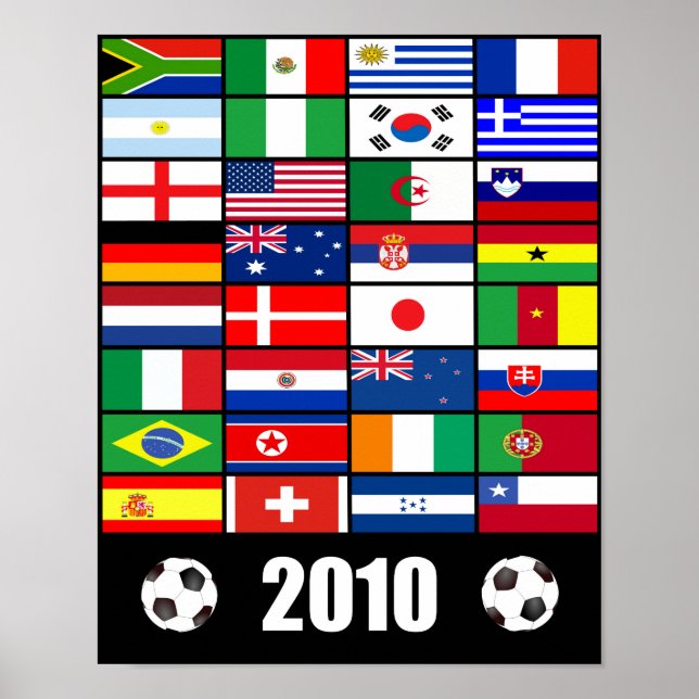 Weltmeisterschaft Soccer 2010 Poster (Vorne)