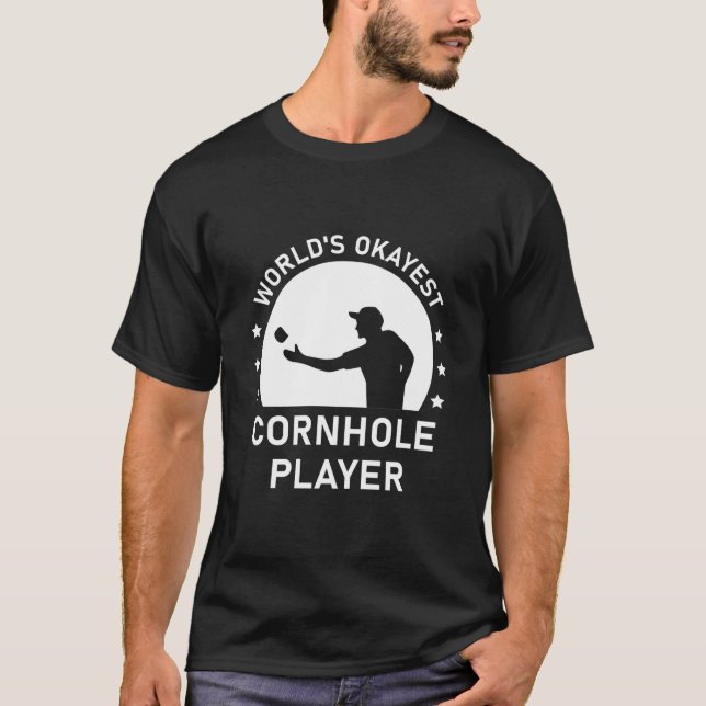 Weltmeisterspieler - Funny Cornhole T-Shirt (Vorderseite)