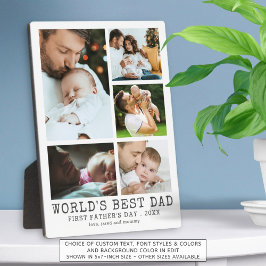 Weltmeistertag der Väter - Welt der besten VATER - Fotoplatte