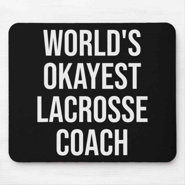 Weltmeistertitel für Lacrosse Coach Mousepad (Vorne)