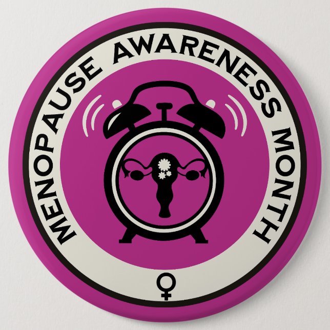 Weltmenopausenmonat Button (Vorderseite)