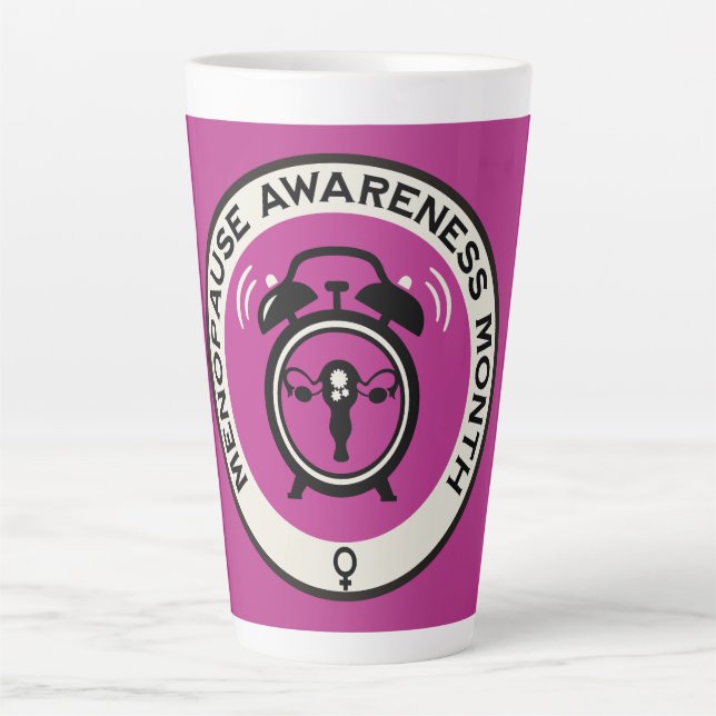 Weltmenopausenmonat Milchtasse (Vorderseite)
