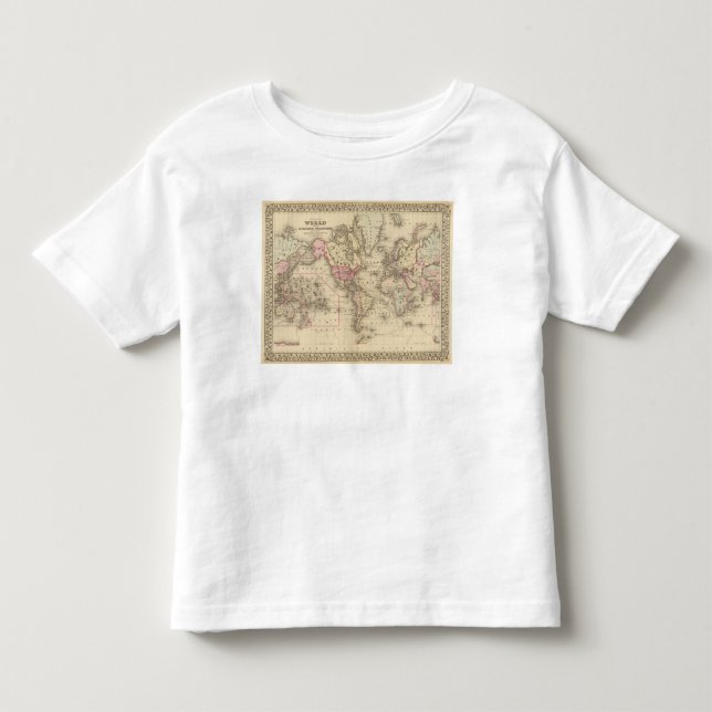 Weltmercator proj kleinkind t-shirt (Vorderseite)