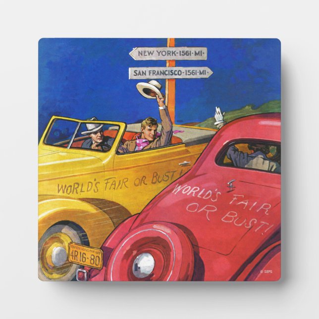 Weltmesse oder Pleite Fotoplatte (Vorderseite)