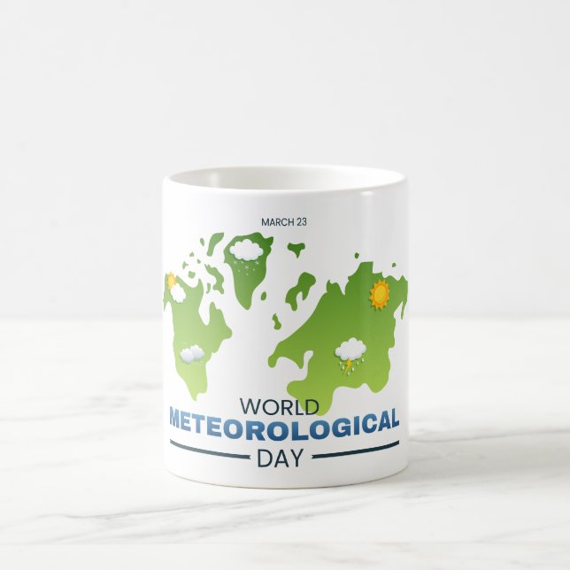Weltmeteorologischer Tag Kaffeetasse (Mittel)