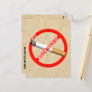 Weltnichtrauchertag Postkarte