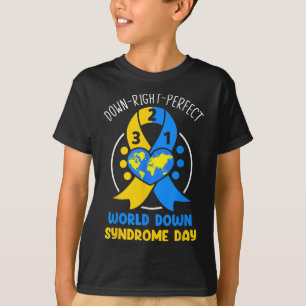Weltnieder-Syndrom-Tag-Bewusstsein 321 T21 Down Ri T-Shirt
