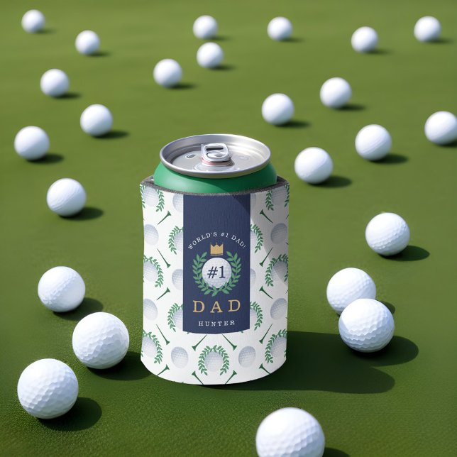 Weltnummer 1 Vater Prestigeträchtiger Royal Crown  Dosenkühler (World's #1 Dad Prestigious Royal Crown Golf Ball Can Cooler)