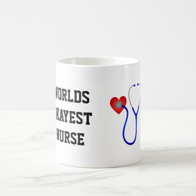 WeltOkayest Krankenschwester Tasse (Mittel)