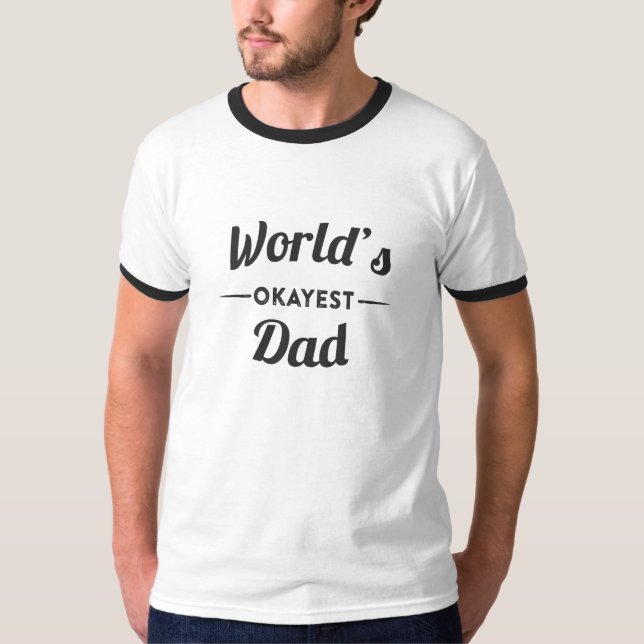 WeltOkayest Vater Retro T-Shirt (Vorderseite)