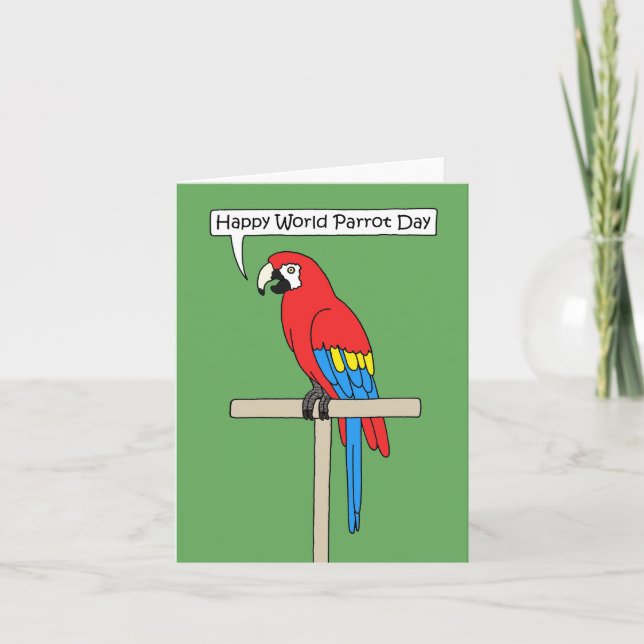Weltparrotag 31. Mai Karte (Vorderseite)
