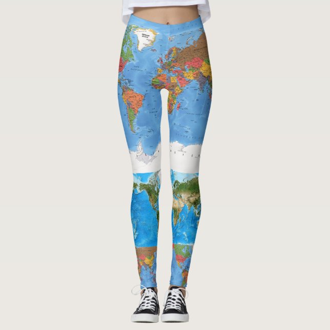 Weltplan-Projekt Leggings (Vorderseite)