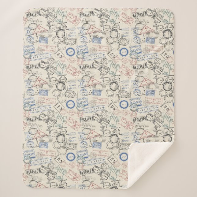 Weltporto-Briefmarken-Muster Sherpadecke (Vorderseite)