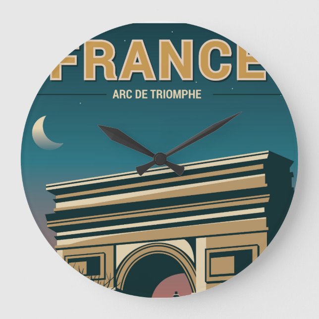Weltpostkarten Große Wanduhr (Vorderseite)