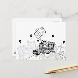 Weltpostkartentag 2021 (BW) Postkarte