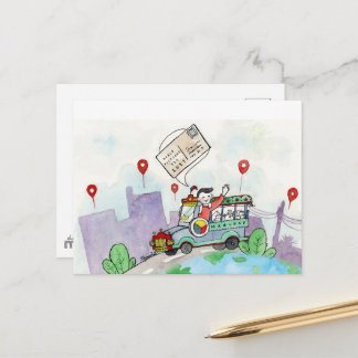 Weltpostkartentag 2021 postkarte