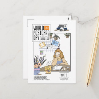 Weltpostkartentag 2022 postkarte