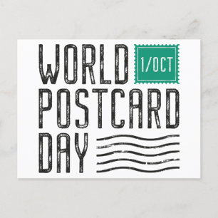 Weltpostkartentag Postkarte