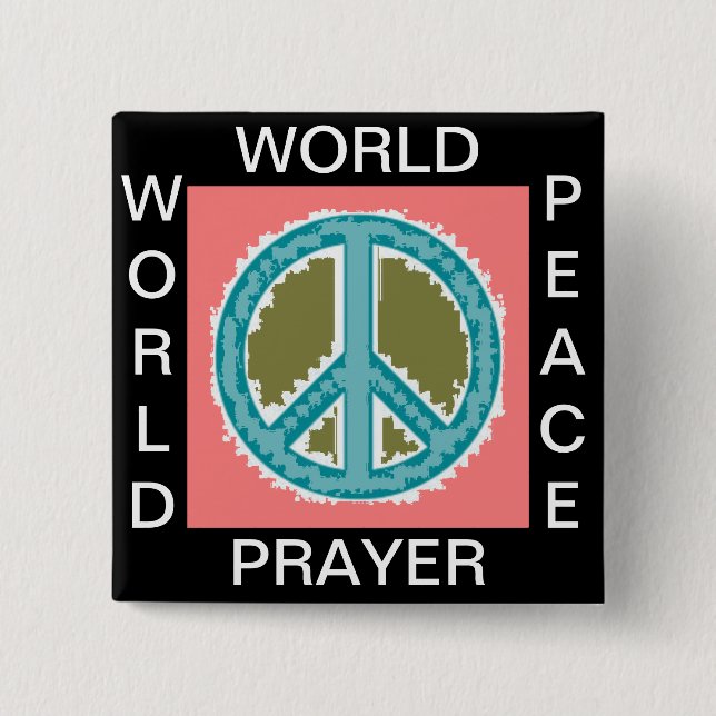 WELTPRAYER WELTFRIEDEN BUTTON (Vorderseite)