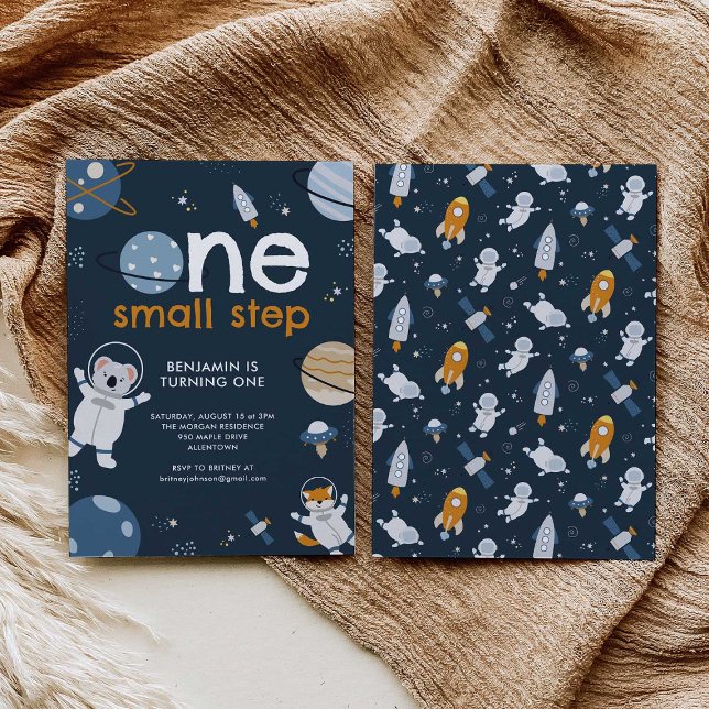 Weltraum 1. Geburtstag Party Einladung Thema (Von Creator hochgeladen)