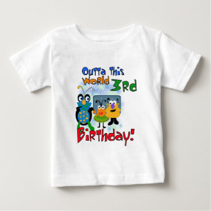 Weltraum 3. Geburtstagsgeschenke und Geschenke Baby T-shirt
