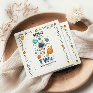 Weltraum-Abenteuer 2. Geburtstag   Outer Space Par Serviette