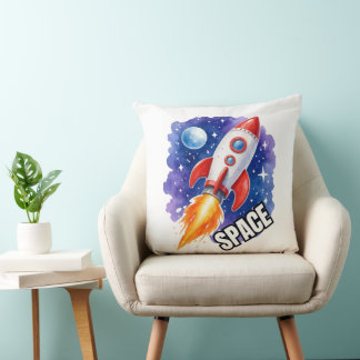 Weltraum-Abenteuer Poster | Abenteuer warten Kissen