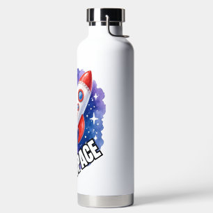 Weltraum-Abenteuer Poster Abenteuer warten Trinkflasche